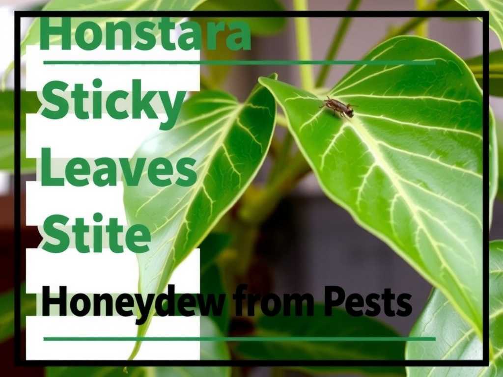 Monstera Sticky Leaves: How to Treat Honeydew from Pests