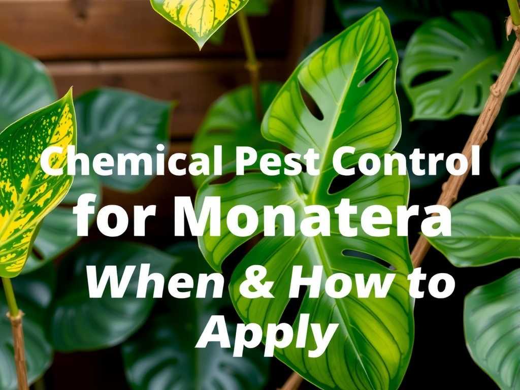 Chemical Pest Control for Monstera: When & How to Apply